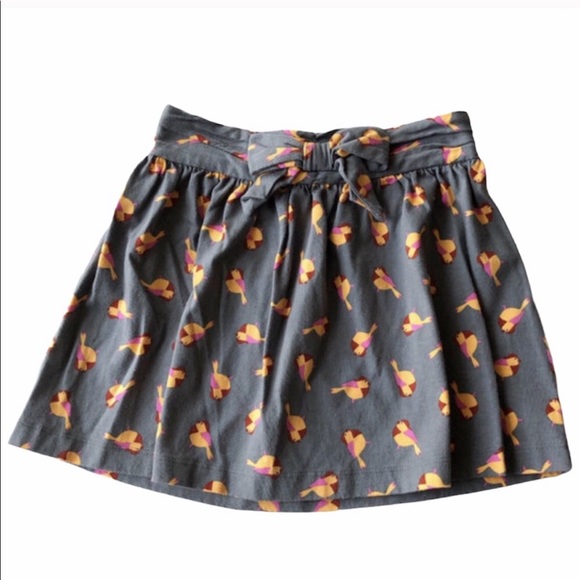 Hanna Andersson Other - Hanna Andersson Novelty Print Bird Skirt Grey